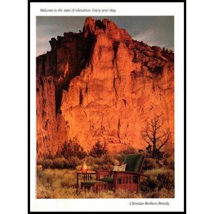 1994 Christian Brothers Brandy Vintage Print Ad Morris Chair National Park Photo